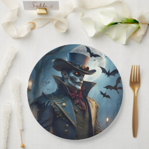 Assiettes En Carton Halloween Steampunk Southern Gothic Zombie