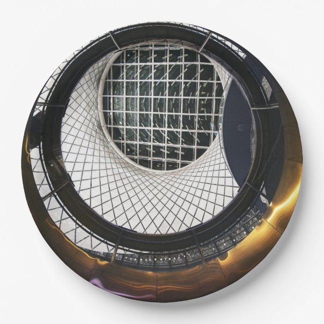 Assiettes En Carton HAMbyWG - Plaques papier - Architecture futuriste (Devant)