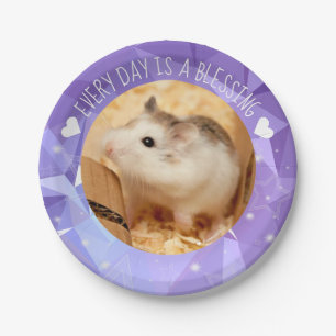 Assiettes En Carton Hammyville - bénédiction mignonne de hamster de