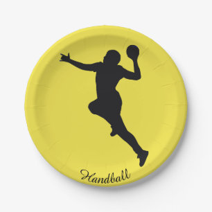 Assiettes En Carton Handball Player