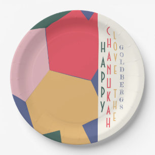 Assiettes En Carton Hanoukka Dreidel