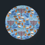 Assiettes En Carton Hanukiahs, Menorahs et Motif de bougies<br><div class="desc">Jouez une fête spectaculaire avec des Hanukiahs, Menorahs et bougies en papier Motif pour correspondre à votre thème!</div>