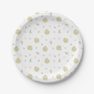 Assiettes En Carton Happy Apples Motif - Plaques de papier