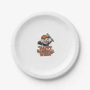 Assiettes En Carton Happy Baseball Ween Vintage Halloween Baseball Dés