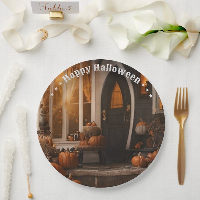 Assiettes En Carton Happy Halloween Home Collection (Mariage)