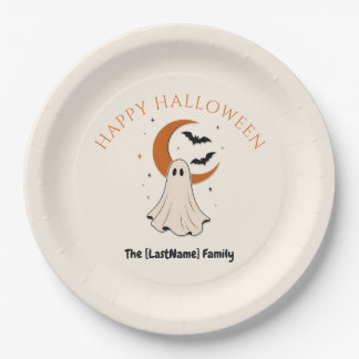 Assiettes En Carton Happy Halloween / Noche de Brujas Minimalista