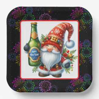 Assiettes En Carton Happy New Year