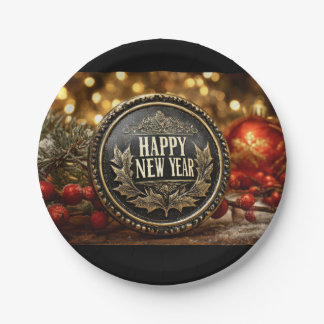 Assiettes En Carton Happy New Year party
