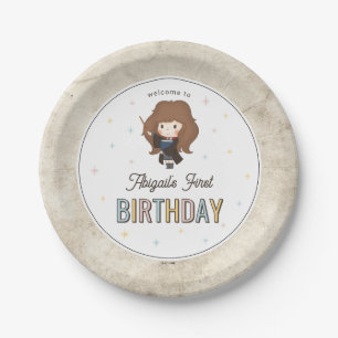 Assiettes En Carton Harry Potter Chibi Hermione Magicien Anniversaire