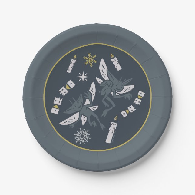 Assiettes En Carton HARRY POTTER™ Cornish Pixies & Christmas Crackers (Devant)