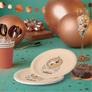Assiettes En Carton HARRY POTTER™   Délicat croquis HUFLEPUFF™ Crest