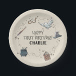 Assiettes En Carton Harry Potter First Birthday<br><div class="desc">Celebrate your child's First Birthday with these sweet paper plates from Harry Potter. Personalize by adding your child's name!</div>