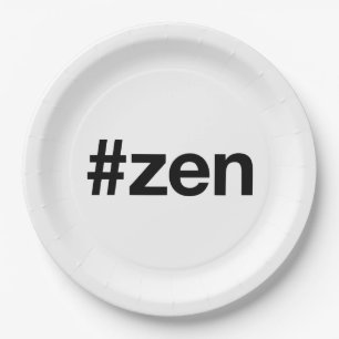Assiettes En Carton Hashtag ZEN