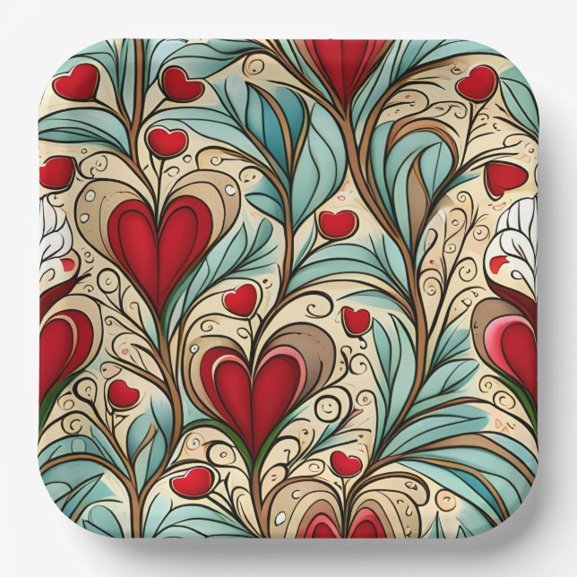 Assiettes En Carton Heartcore  (Recto)