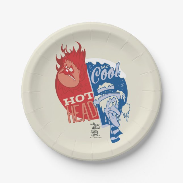 Assiettes En Carton Heat Miser Hot Head & Snow Miser M. Cool (Devant)