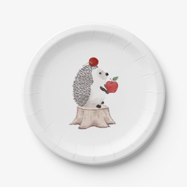 Assiettes En Carton Hedgehog (Devant)