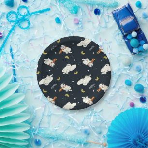 Assiettes En Carton Hedwig Motif Clair de Lune