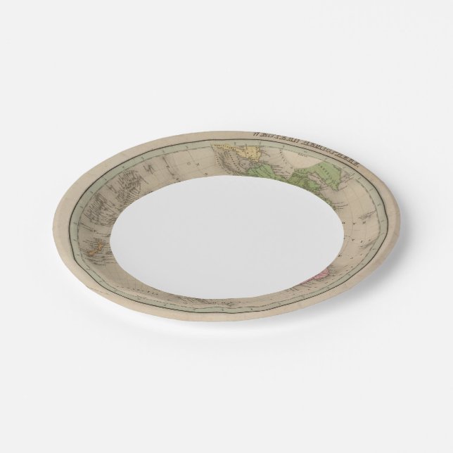 Assiettes En Carton Hémisphère occidental 9 (Angle)