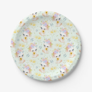 Assiettes En Carton Herbe de Pâques