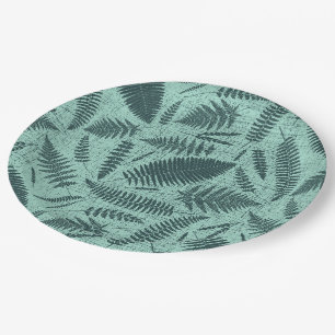 Assiettes En Carton Herbes sauvages et fougères
