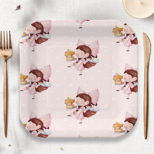 Assiettes En Carton Heure du gâteau et du thé Anniversaire