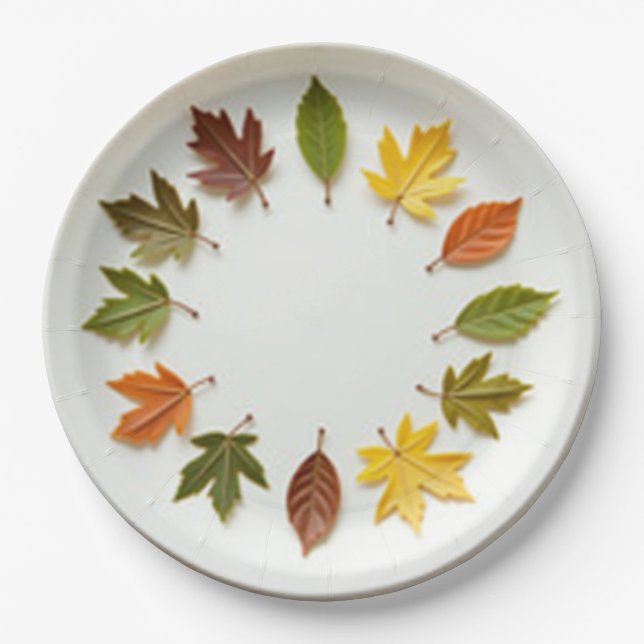 Assiettes En Carton Heure du printemps (Devant)