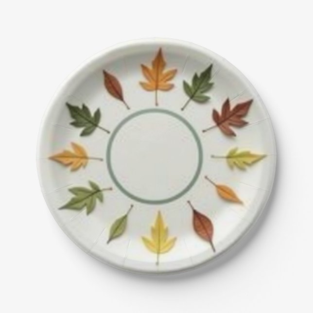 Assiettes En Carton Heure du printemps (Devant)