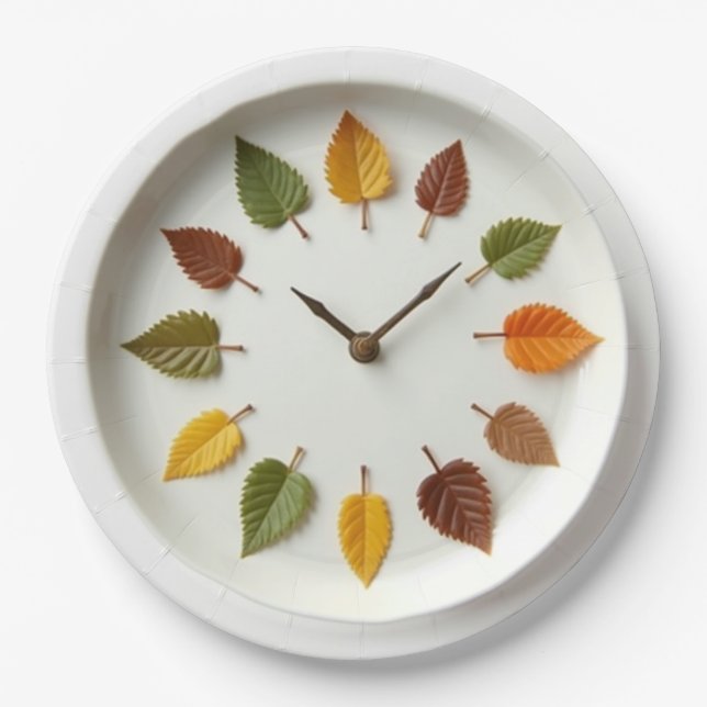 Assiettes En Carton Heure du printemps (Devant)