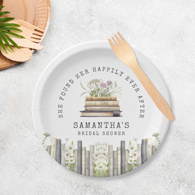 Assiettes En Carton Heureux toujours après la Fête des mariées de livr (Créateur téléchargé)