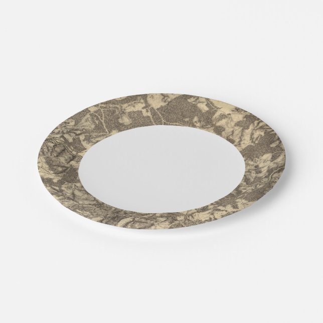 Assiettes En Carton High Bridge et Virginie (Angle)