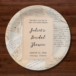 Assiettes En Carton Histoire d'amour de douche nuptiale Prochain chapi