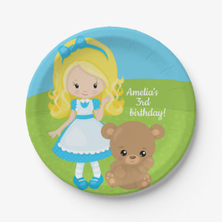 Assiettes En Carton Histoire de Fairytale Goldilocks et trois ours
