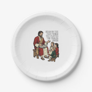 Assiettes En Carton Histoire de la Bible drôle Vintage Professeur reli