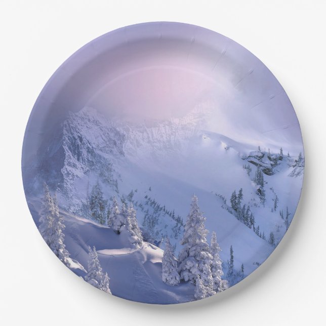 Assiettes En Carton Hiver 10 (Devant)