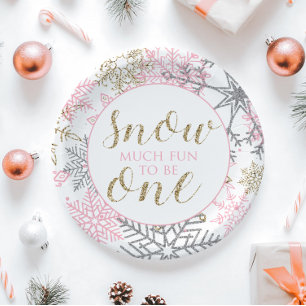 Assiettes En Carton Hiver Onederland neige beaucoup de plaisir à être
