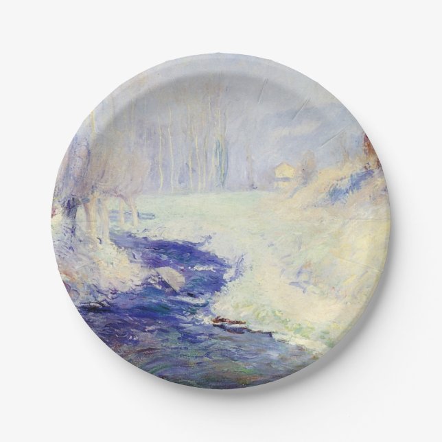 Assiettes En Carton Hiver (par Guy Rose) (Devant)