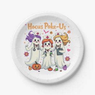 Assiettes En Carton Hocus-Poke Nous Infirmier Éffrayant Halloween Fant