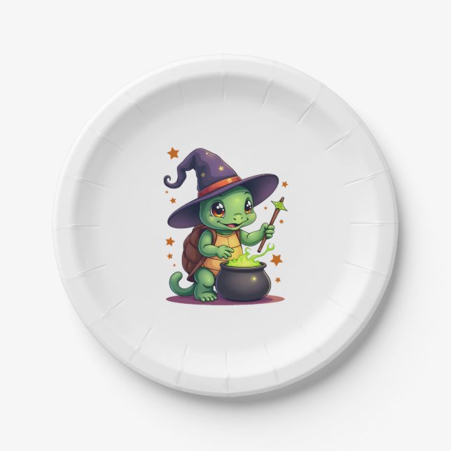 Assiettes En Carton Hocus Shellcus Turtle (Devant)