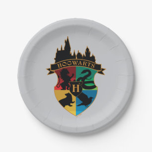 Assiettes En Carton HoGWARTS™ Castle Crest House Insigne de fierté