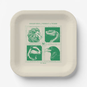 Assiettes En Carton HOGWARTS™ Grille d'animaux de maison