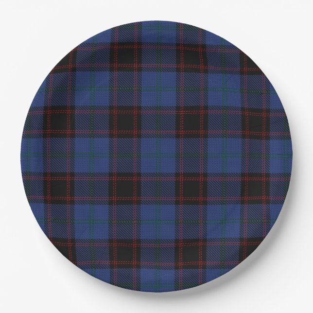 Assiettes En Carton Home Tartan (Devant)
