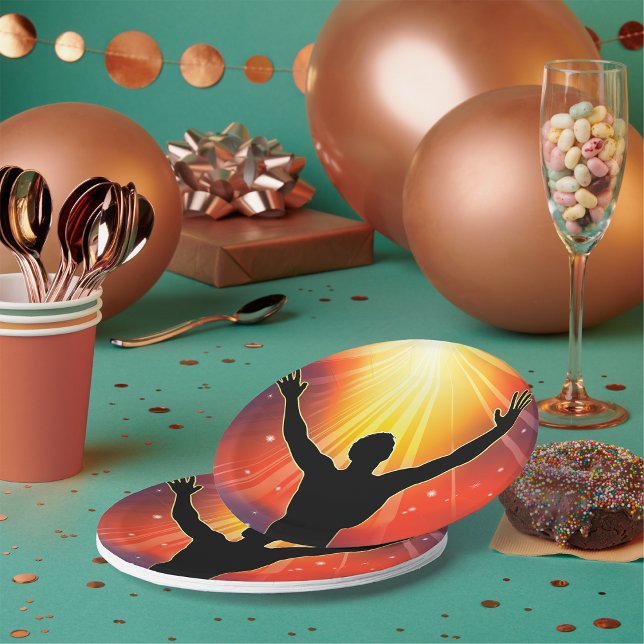 Assiettes En Carton Homme avec les armoiries Plaques en papier (Créateur téléchargé)