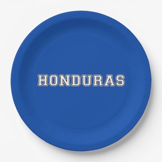 Assiettes En Carton Honduras (Devant)