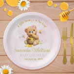 Assiettes En Carton Honey Bear Baby Shower - A Little Honey Baby Showe<br><div class="desc">A sweet teddy bear and adorable bees on a soft pink honeycomb pattern, these "paper plates" add a touch of whimsy and elegance to any table setting. Perfect for a "honey bear" baby shower, a "sweet as a bee" baby shower, a little girl's first birthday or "Bee-day" themed celebration. ✨Complete...</div>