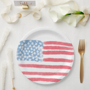 Assiettes En Carton Honorer les héros Célébration de la fête des vét