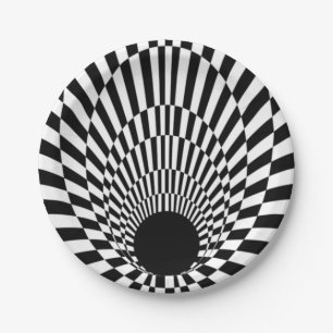 Assiettes En Carton Horizon événement trou noir 3d