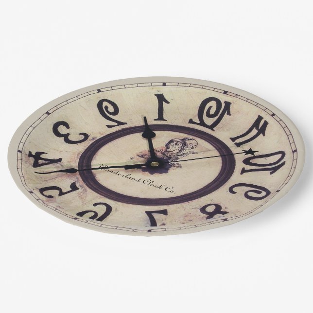 Assiettes En Carton Horloge curieuse 1 (Angle)