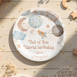 Assiettes En Carton Hors de ce monde l'anniversaire de enfant d'aventu