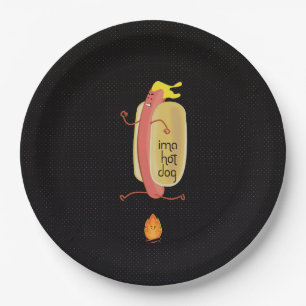 Assiettes En Carton Hot Dog Oe Devil