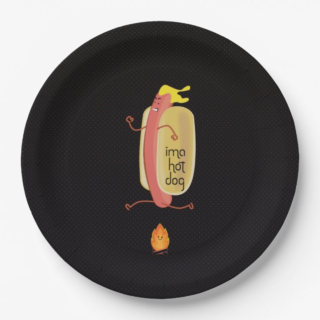 Assiettes En Carton Hot Dog Oe Devil (Devant)